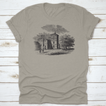 David Rittenhouse Observatory T-shirt made from 100% cotton, featuring a classic fit and midweight fabric, ideal for comfort and style.